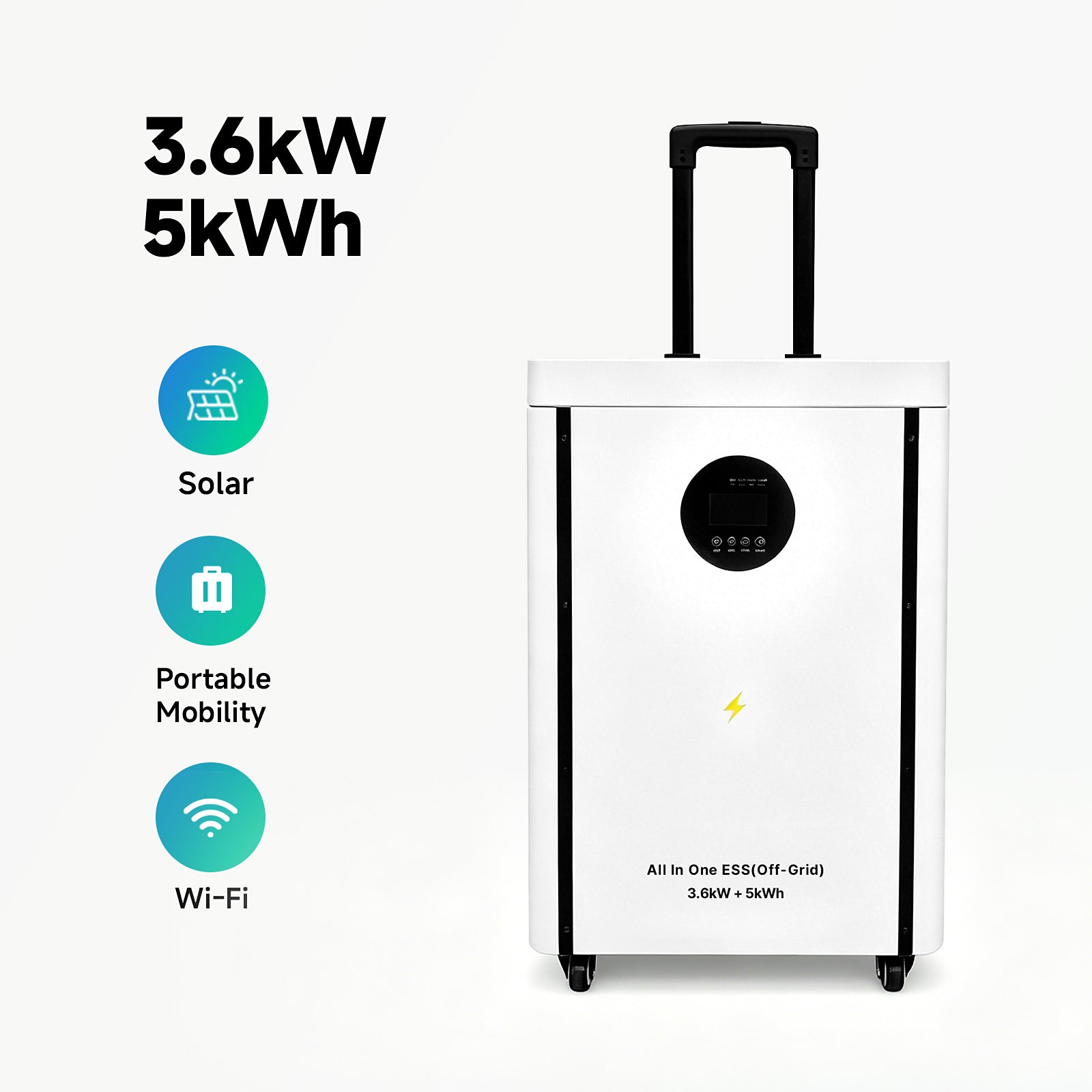 Unleash Energy Independence with the 3.6KW/5KWH Solar Energy Storage System - Lumstor