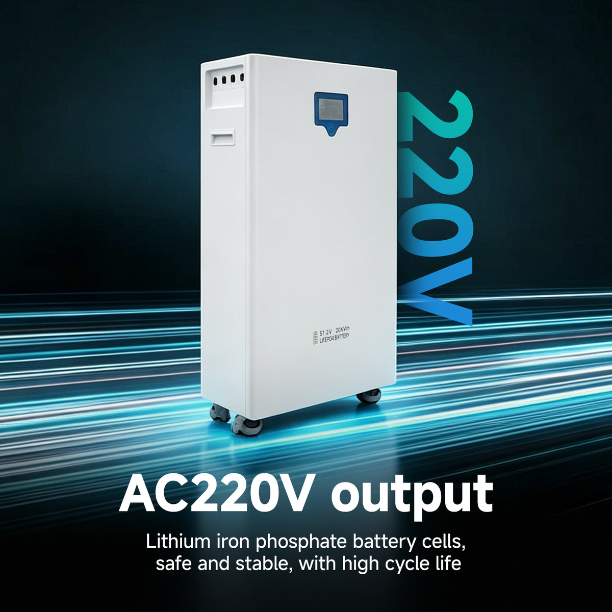 20KWH Solar Energy Storage System | 20KWh Home Energy Storage Wheeled Lithium Iron Phosphate Battery