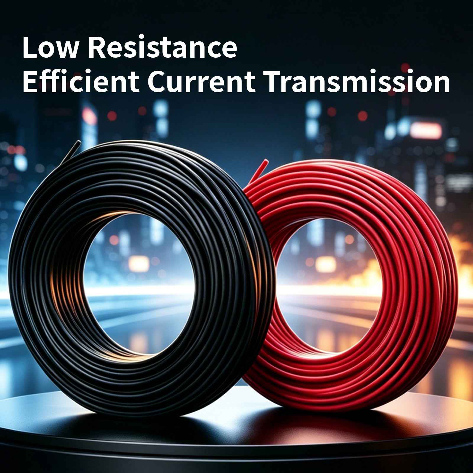 Solar cable  - 1x4mm2 - black/red - Lumstor