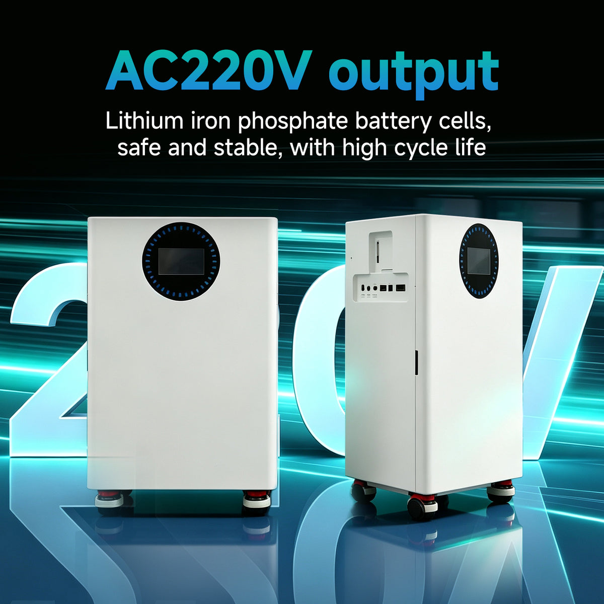 8KWH Solar Energy Storage System | 8KWh Home Energy Storage Wheeled Lithium Iron Phosphate Battery