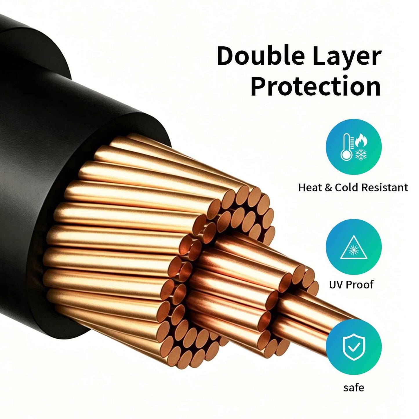 Solar cable  - 1x4mm2 - black/red - Lumstor