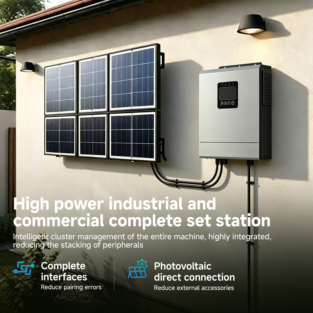 12kWh Integrated Off-Grid Solar Generator System with Dual MPPT & Pure Sine Wave Inverter