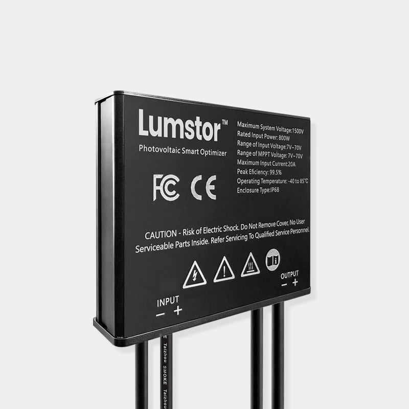 Solar Optimizer, MPPT 800W PV Photovoltaic Power Optimizer Overload Protection Accessory Module Level Monitoring for Solar Panel System