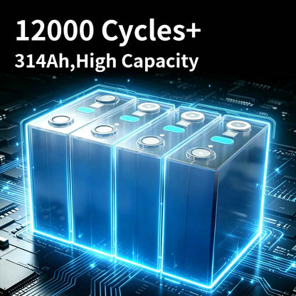 EVE 3.2V 314Ah Cells LiFePO4 Lithium Iron Phosphate Battery 4pack - Lumstor