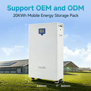 20KWH Solar Energy Storage System | 20KWh Home Energy Storage Wheeled Lithium Iron Phosphate Battery