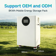 8KWH Solar Energy Storage System | 8KWh Home Energy Storage Wheeled Lithium Iron Phosphate Battery
