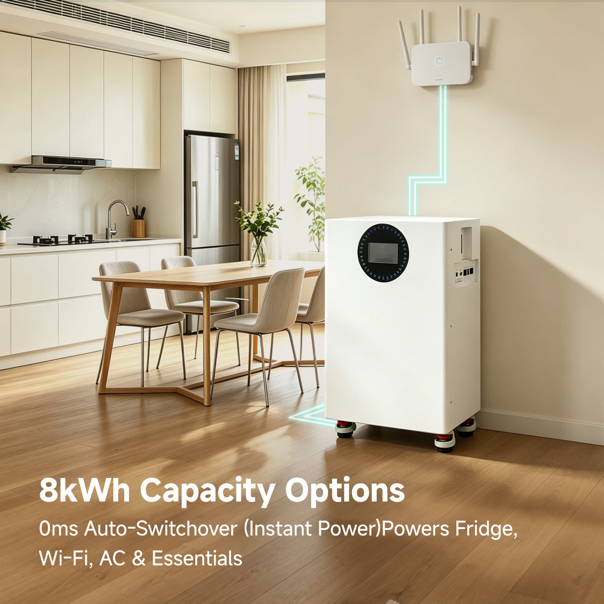 8KWH Solar Energy Storage System | 8KWh Home Energy Storage Wheeled Lithium Iron Phosphate Battery